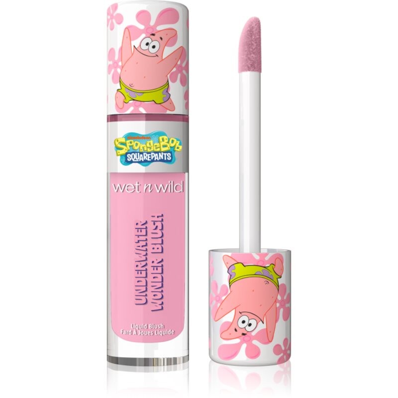 Wet n Wild SpongeBob SquarePants Underwater Wonder Blush tekutá lícenka odtieň Rock Star 6.5 ml
