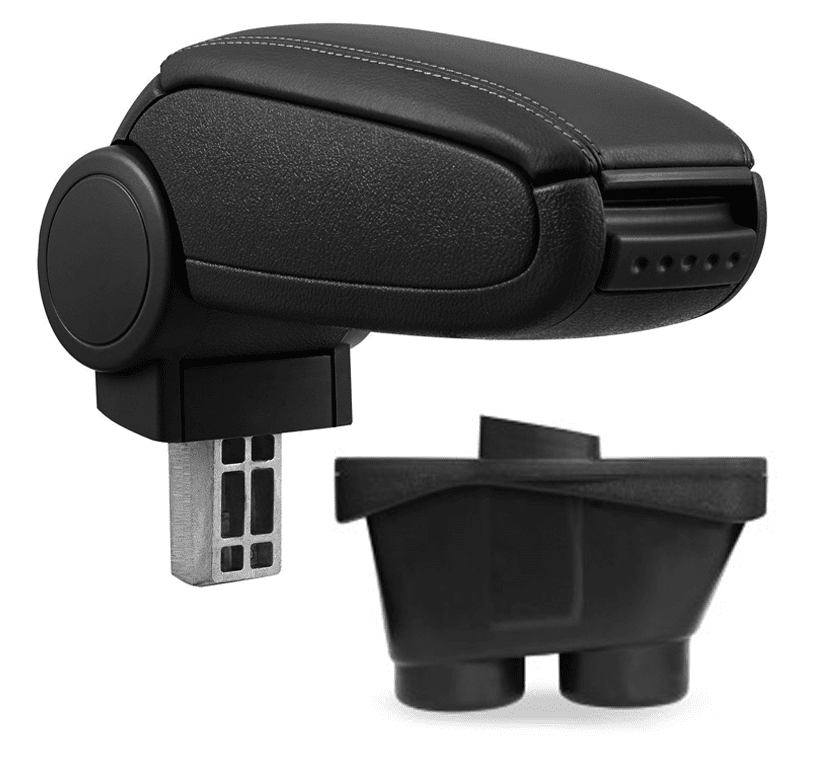 Pro.tec Lakťová opierka Peugeot 208, čierna, eko-koža