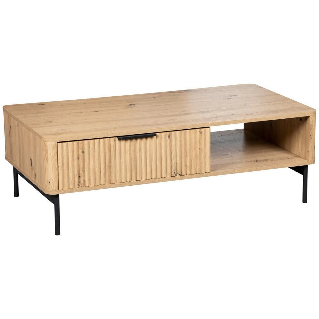 MID.YOU KONFERENČNÝ STOLÍK, čierna, dub artisan, kov, kompozitné drevo, 110/60/37 cm