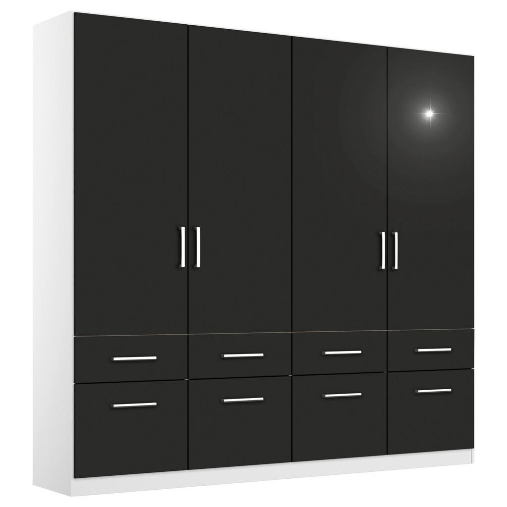 Rauch Möbel SKRIŇA S OTOČNÝMI DVERAMI, sivá, biela, 181/210/54 cm