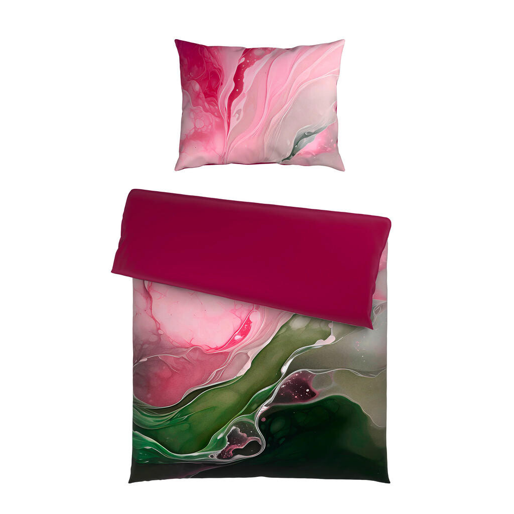 Esposa OBOJSTRANNÁ POSTEĽNÁ BIELIZEŇ, satén, pink, 140/200 cm