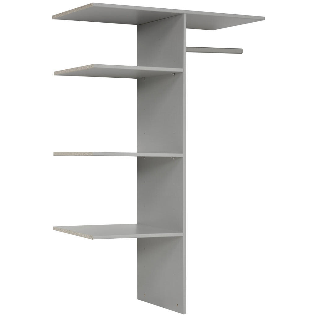 MID.YOU VNÚTORNÉ ČLENENIE, sivá, 96/150/50 cm