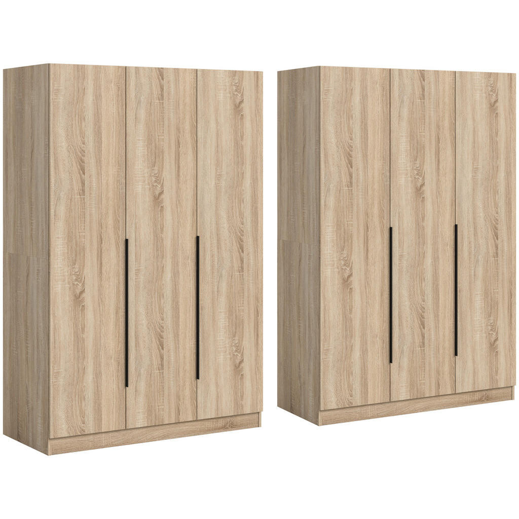 MID.YOU SKRIŇA S OTOČNÝMI DVERAMI, dub sonoma, 240/181/52 cm