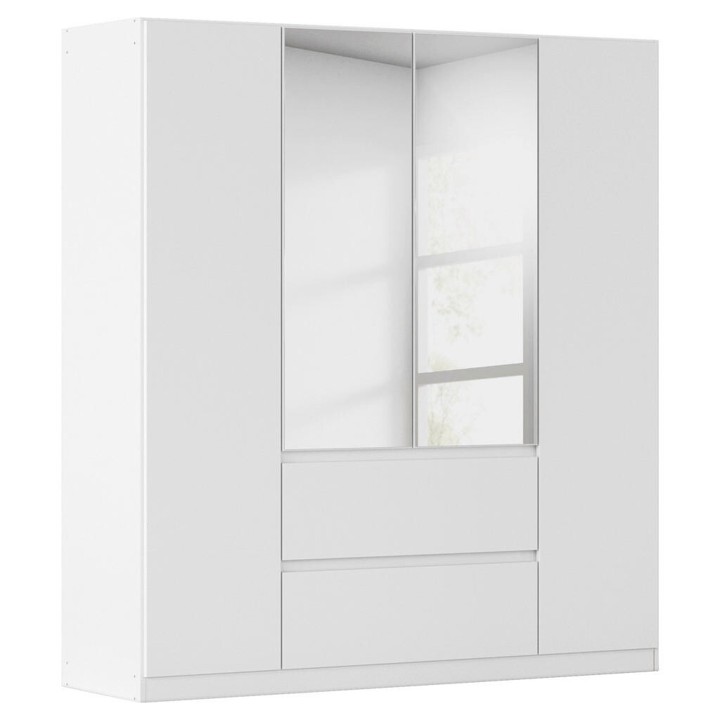 Rauch Möbel SKRIŇA S OTOČNÝMI DVERAMI, strieborná, biela, 181/197/54 cm