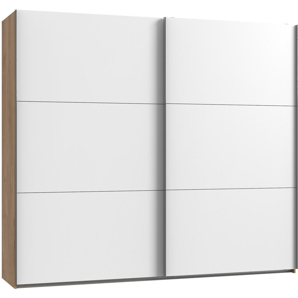 MID.YOU ŠAT. SKRIŇA S POSUV. DVERAMI, biela, farba duba, 200/216/65 cm