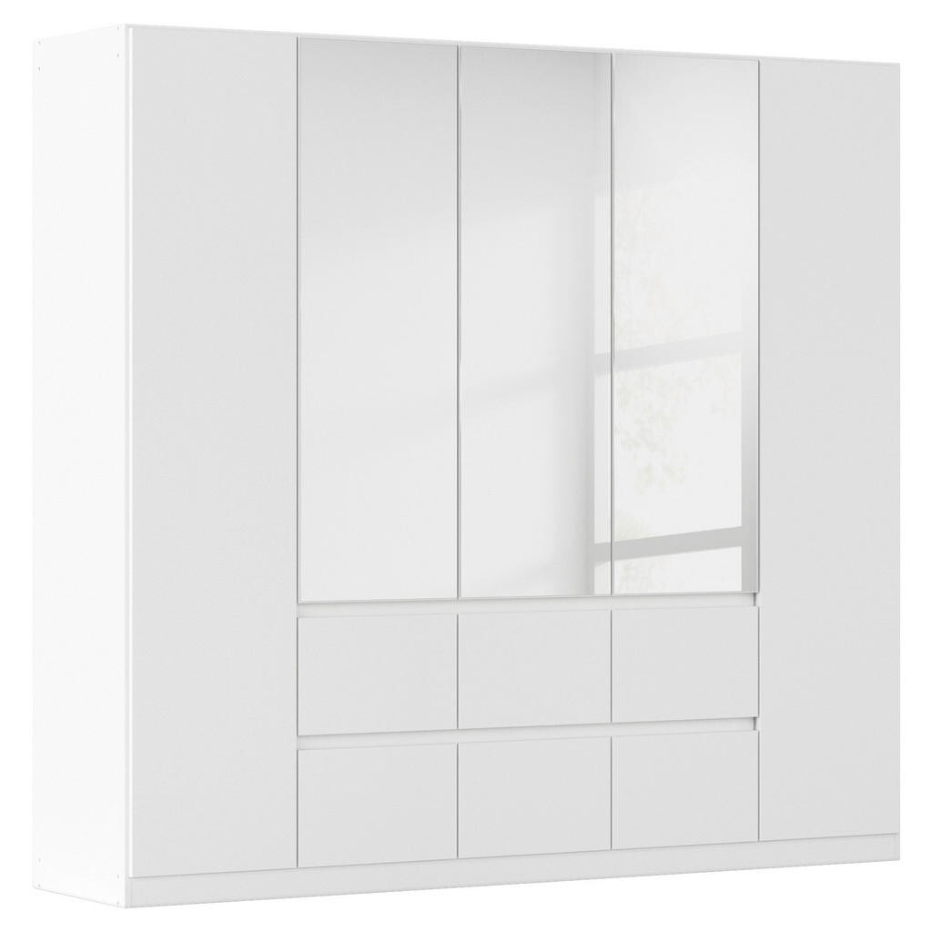 Rauch Möbel SKRIŇA S OTOČNÝMI DVERAMI, strieborná, biela, 226/210/54 cm