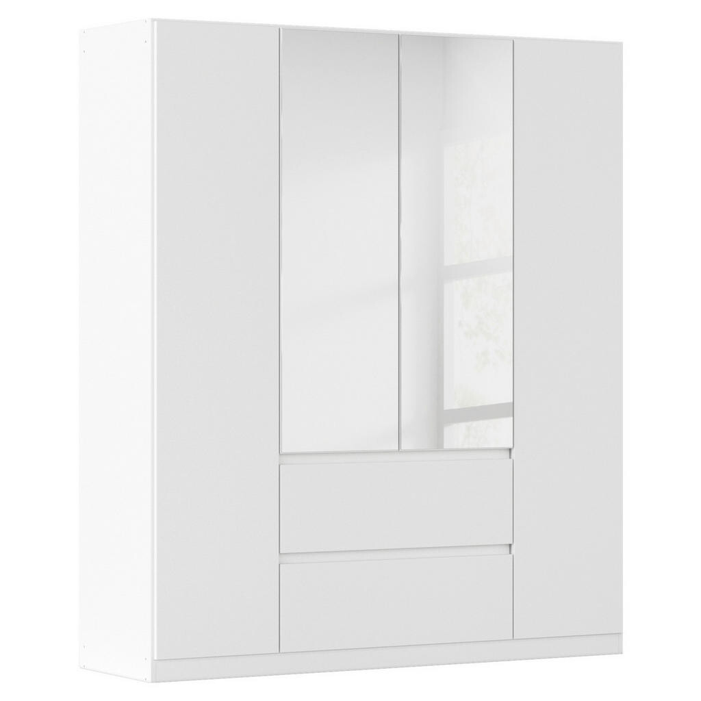 Rauch Möbel SKRIŇA S OTOČNÝMI DVERAMI, strieborná, biela, 181/210/54 cm