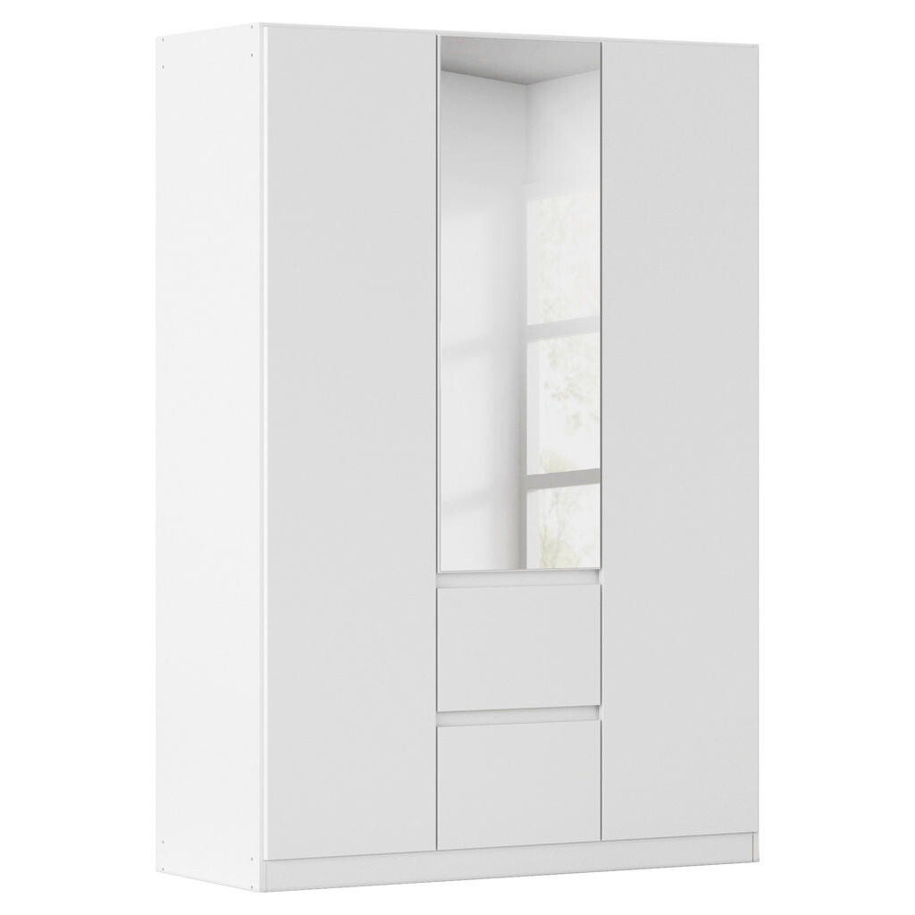 Rauch Möbel SKRIŇA S OTOČNÝMI DVERAMI, strieborná, biela, 136/197/54 cm