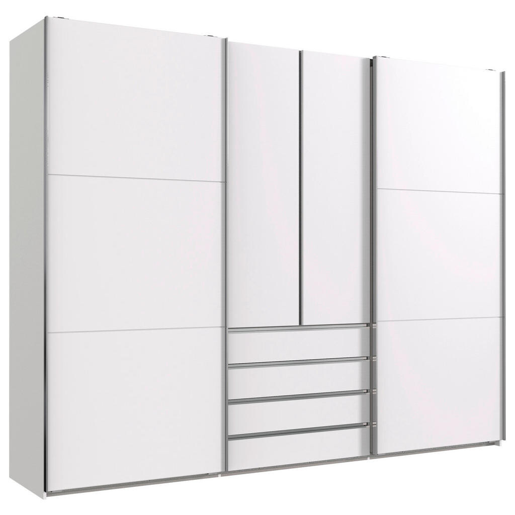 MID.YOU ŠAT. SKRIŇA S POSUV. DVERAMI, biela, 300/236/65 cm