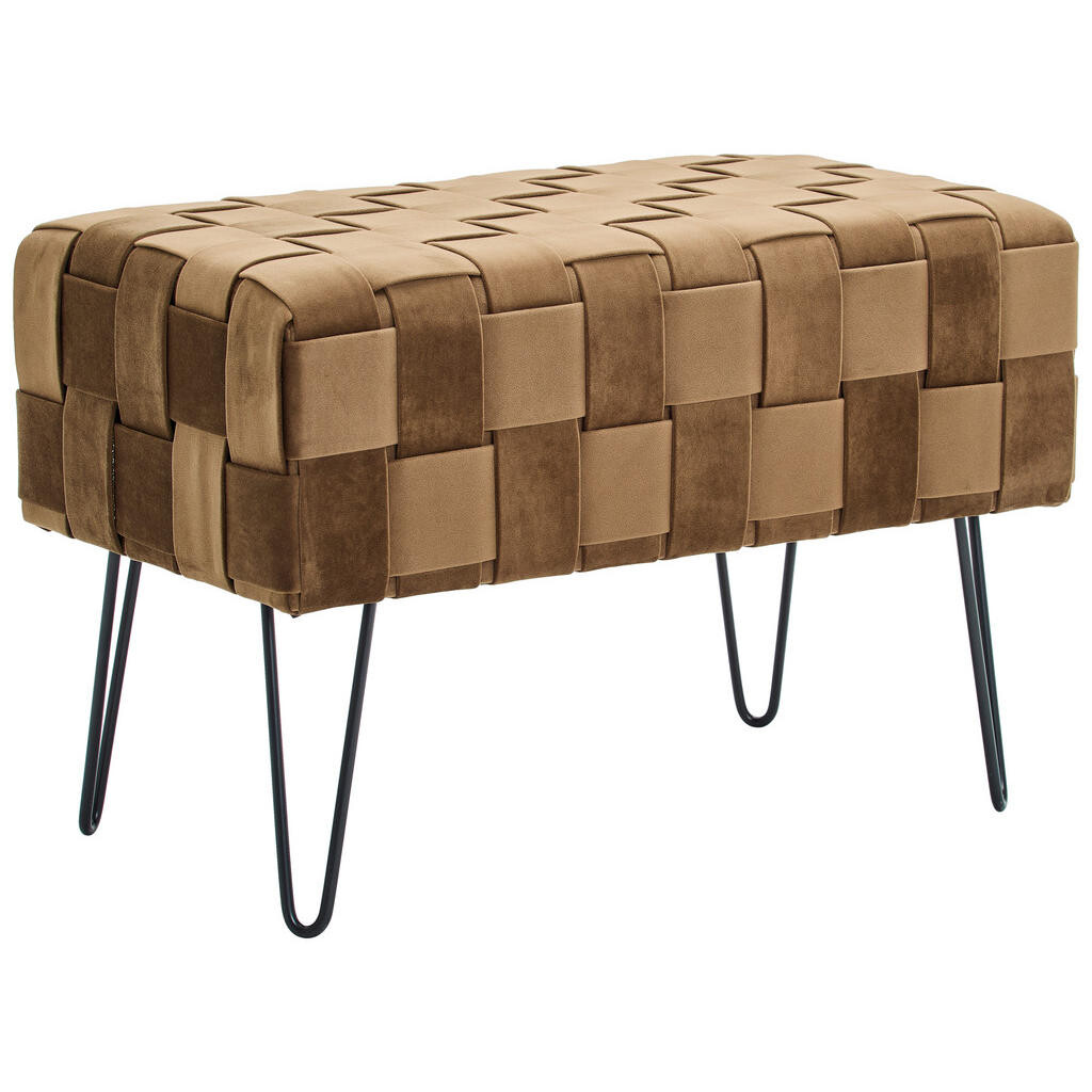 Xora DLHÁ TABURETKA, kov, textil, 72/49/42 cm