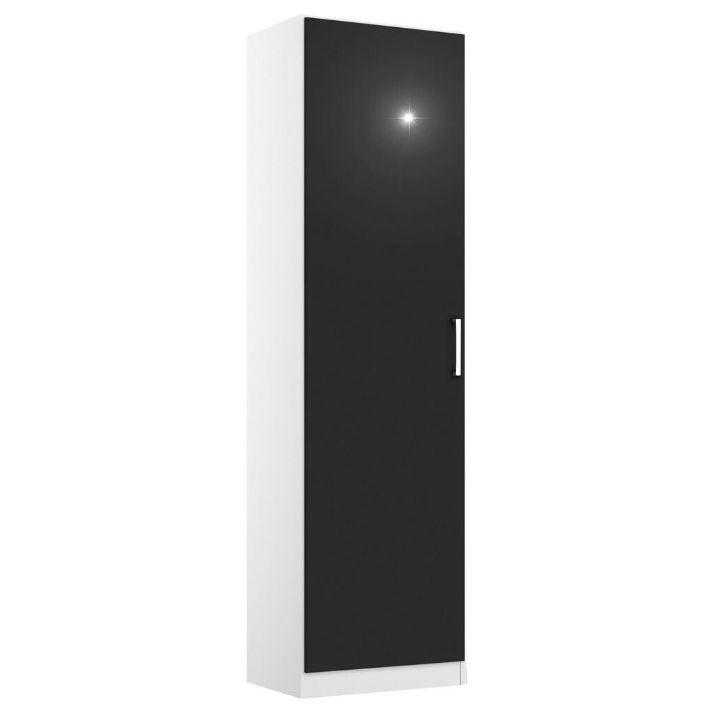 Rauch Möbel SKRIŇA S OTOČNÝMI DVERAMI, sivá, biela, 47/210/54 cm