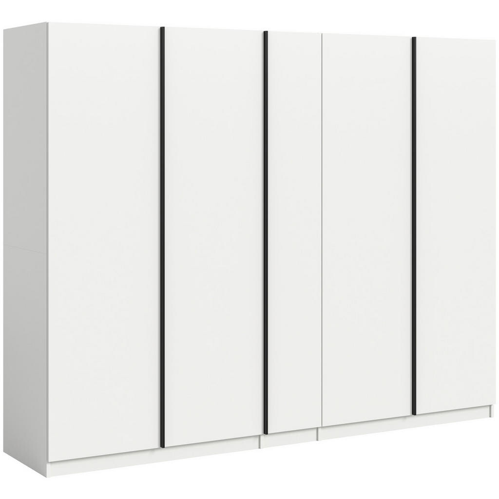 MID.YOU SKRIŇA S OTOČNÝMI DVERAMI, biela, 230/183/53 cm