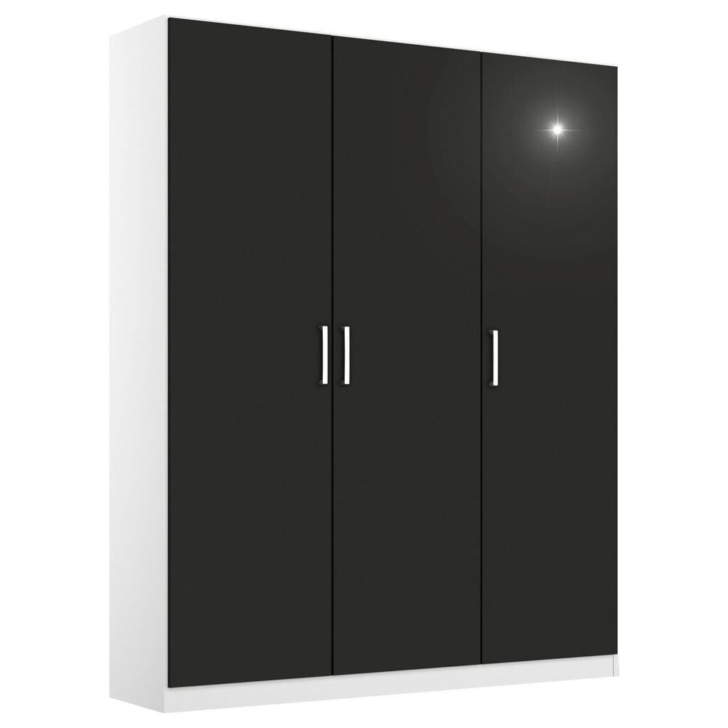 Rauch Möbel SKRIŇA S OTOČNÝMI DVERAMI, sivá, biela, 136/197/54 cm