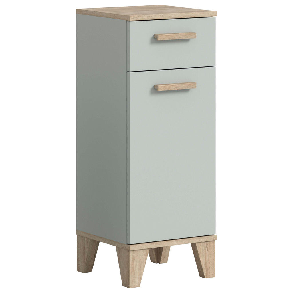 MID.YOU SPODNÁ SKRINKA, svetlozelená, farba duba, 34/87/31 cm