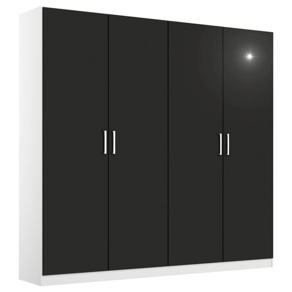 Rauch Möbel SKRIŇA S OTOČNÝMI DVERAMI, sivá, biela, 181/197/54 cm