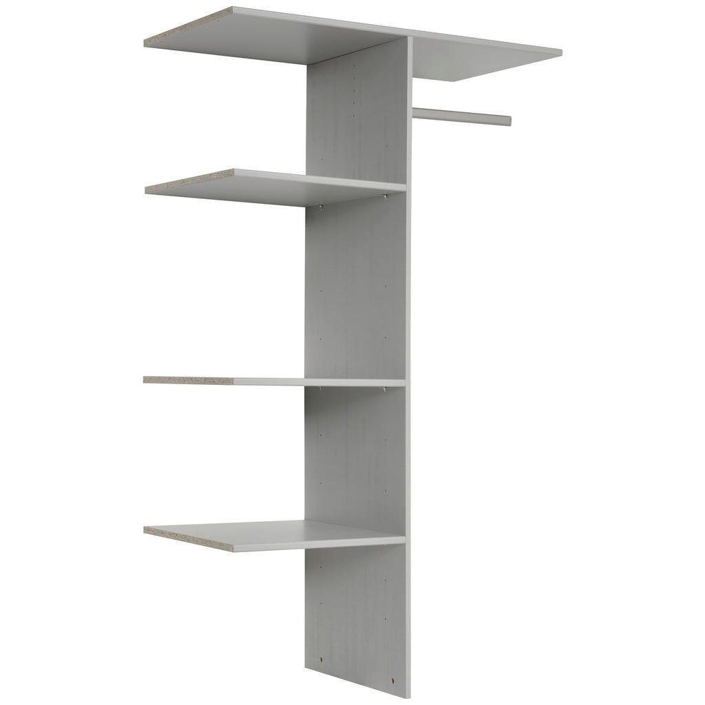 MID.YOU VNÚTORNÉ ČLENENIE, sivá, 100/160/50 cm