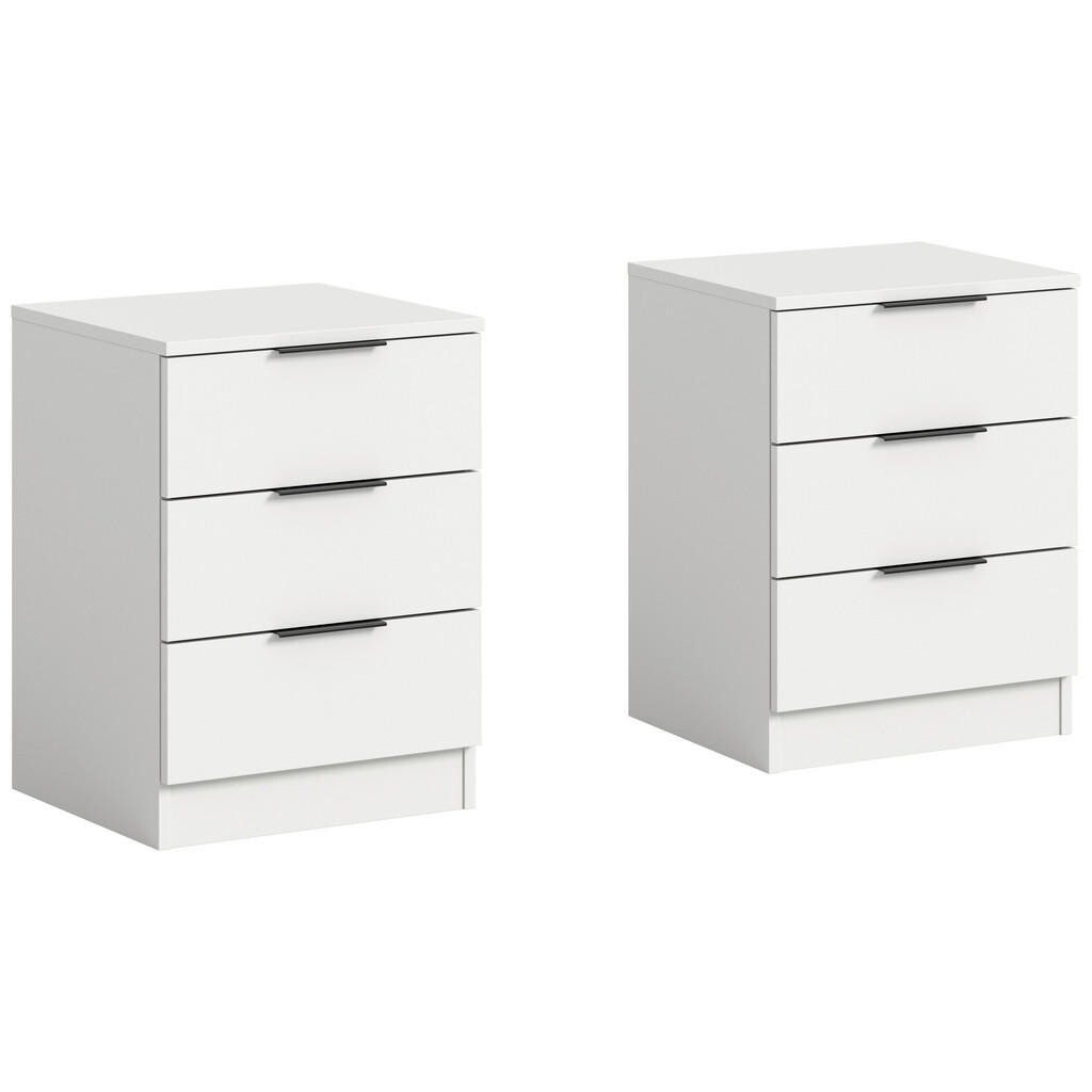MID.YOU SADA NOČNÝCH STOLÍKOV, biela, 45/60/40 cm