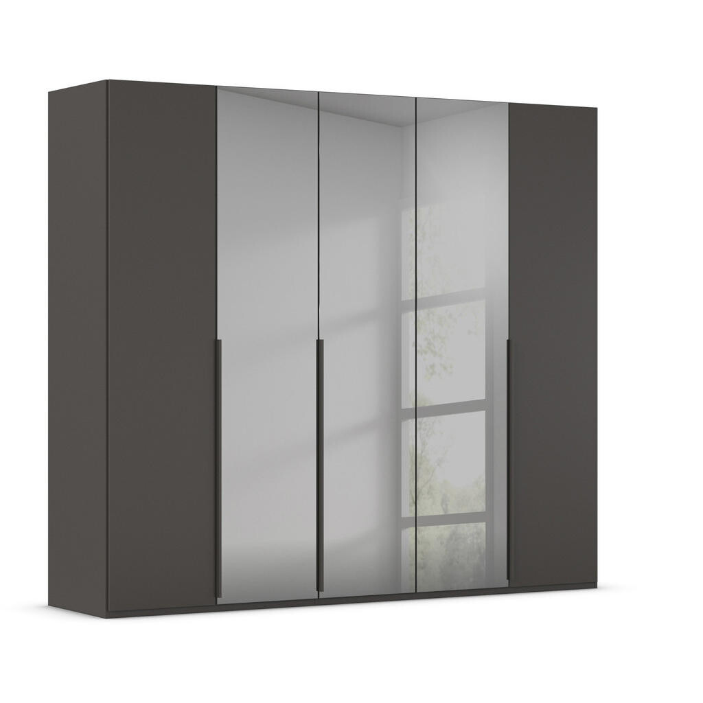 Rauch Möbel SKRIŇA S OTOČNÝMI DVERAMI, grafitová, sivá, 251/223/61 cm