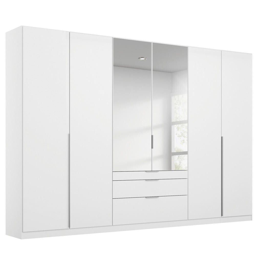 Rauch Möbel SKRIŇA S OTOČNÝMI DVERAMI, strieborná, biela, 271/229/54 cm