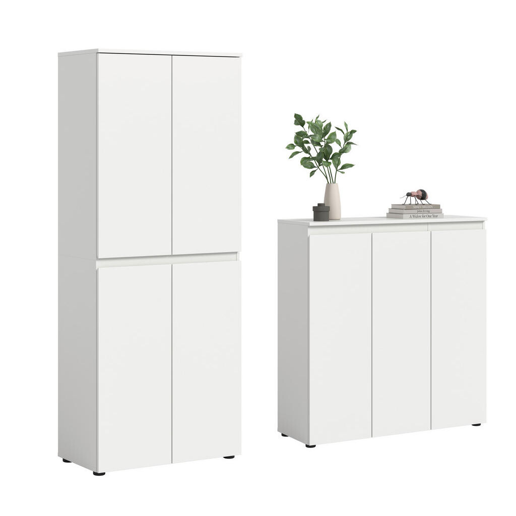 Livetastic PREDSIEŇOVÁ SKRIŇA, biela, 190/175/37 cm