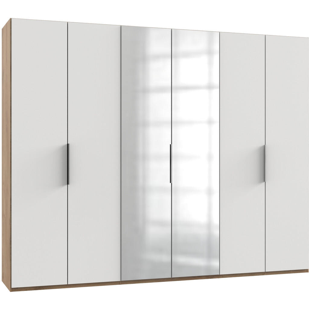 MID.YOU SKRIŇA S OTOČNÝMI DVERAMI, biela, farba duba, 300/236/58 cm