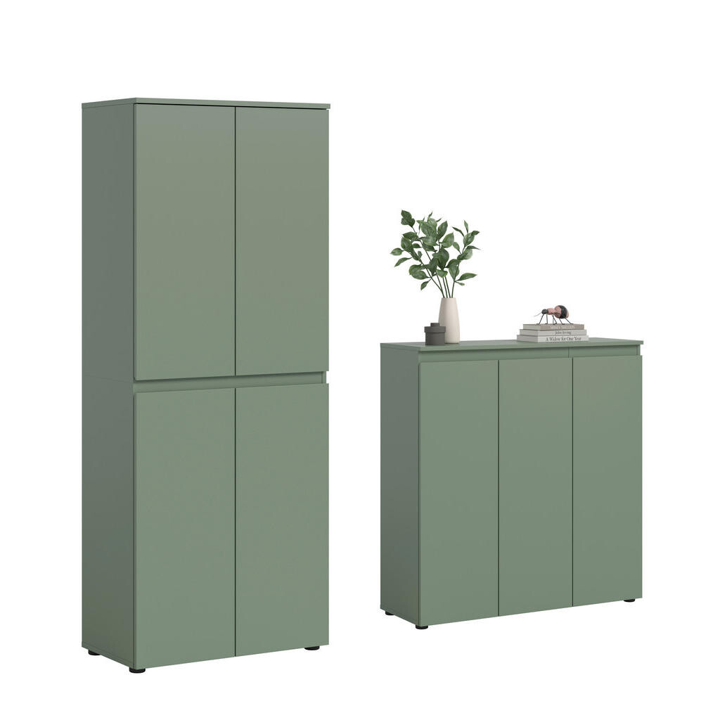 Livetastic PREDSIEŇOVÁ SKRIŇA, sivozelená, 190/175/37 cm