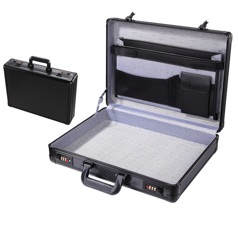 Kufor hliníkový Gaira Diplomat Atache 5111725 - čierny