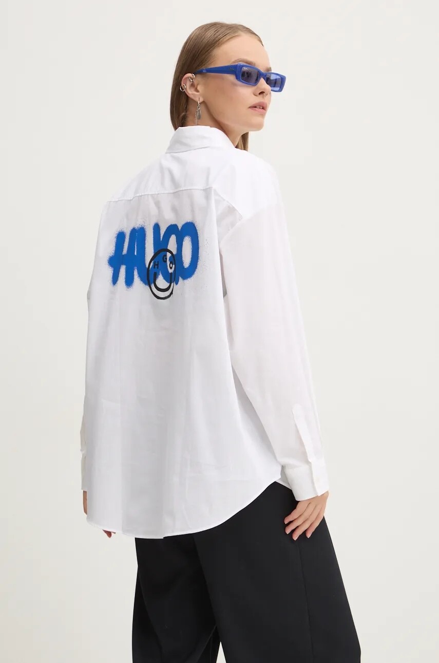 Bavlnená košeľa Hugo Blue