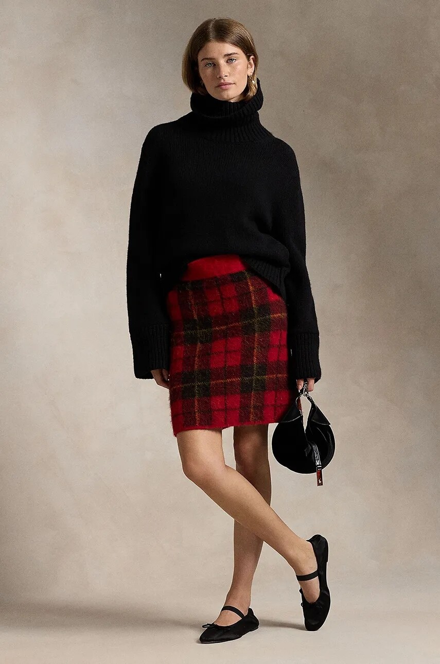 Vlnená sukňa Polo Ralph Lauren