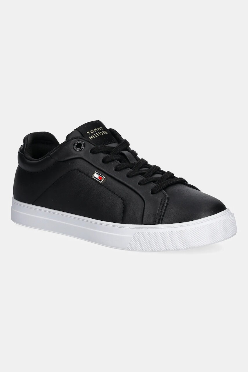 Kožené tenisky Tommy Hilfiger WOMENS ICON COURT SNEAKER FLAG