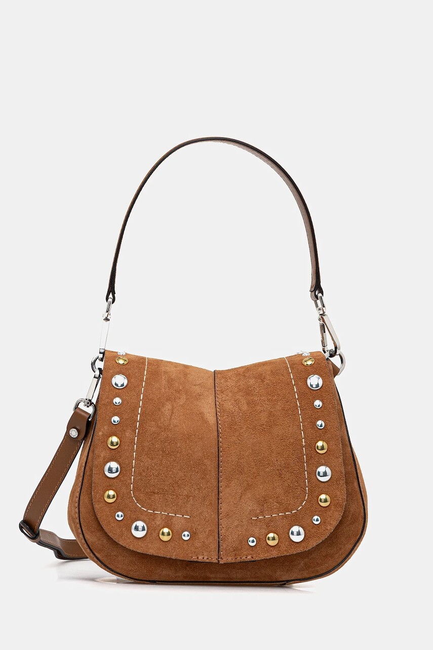 Semišová kabelka Gianni Chiarini HELENA ROUND