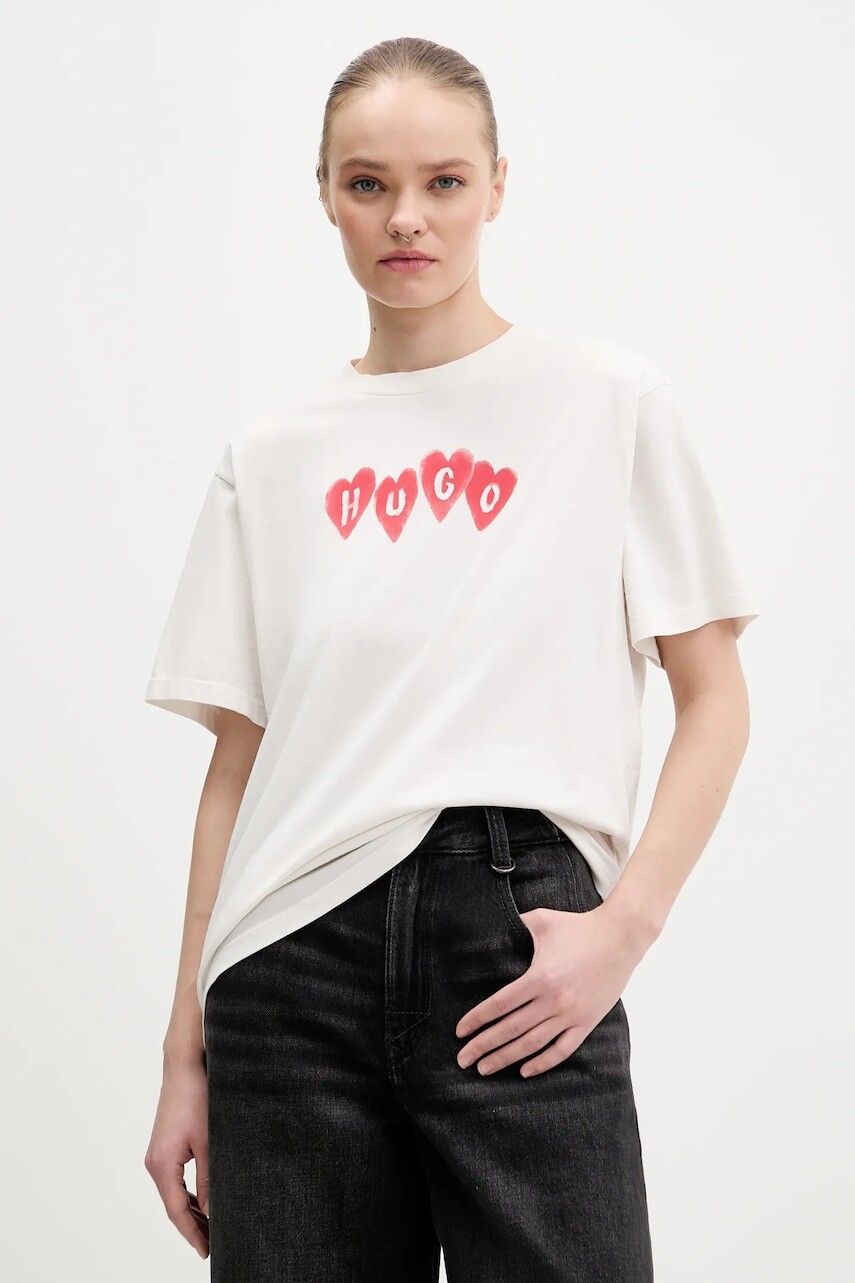 Bavlnené tričko HUGO Vintage Tee_22