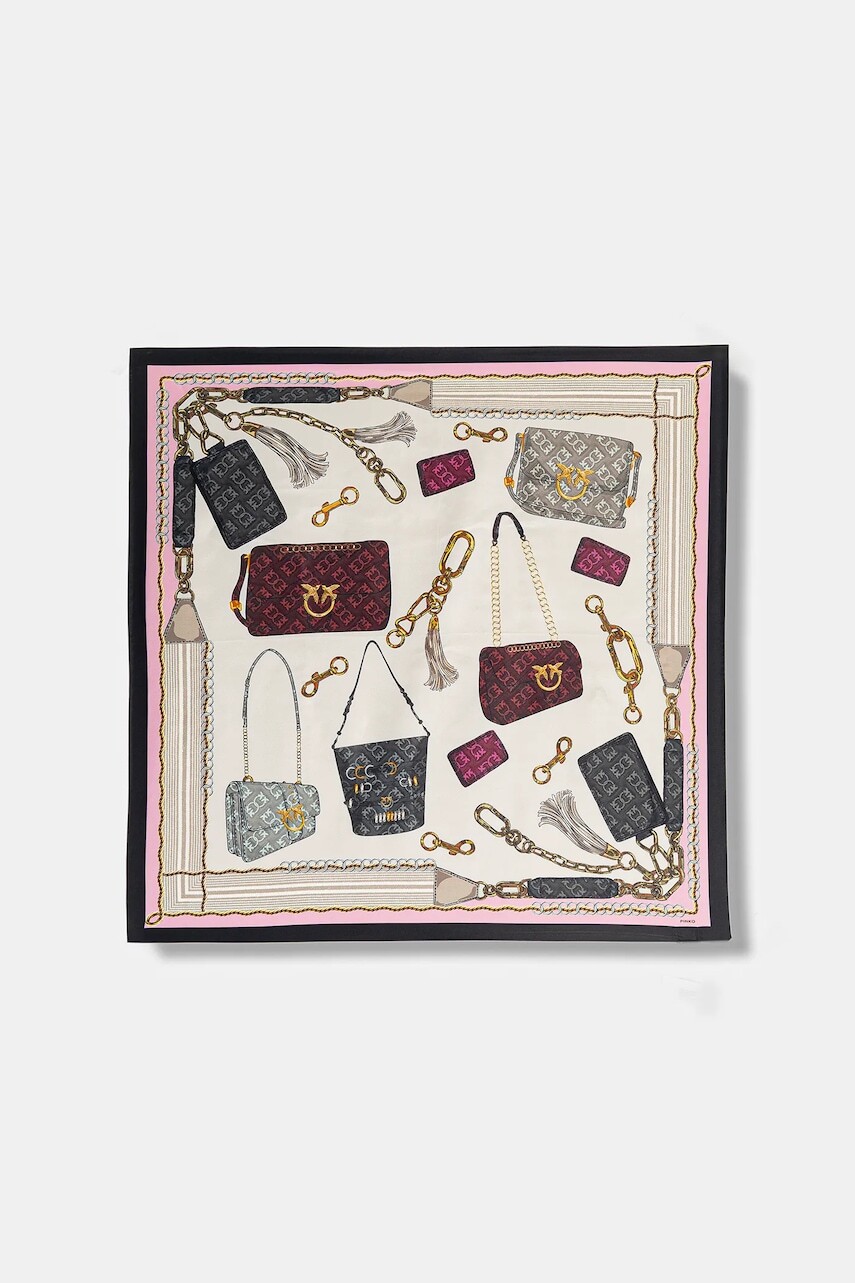 Šatka s prímesou hodvábu Pinko