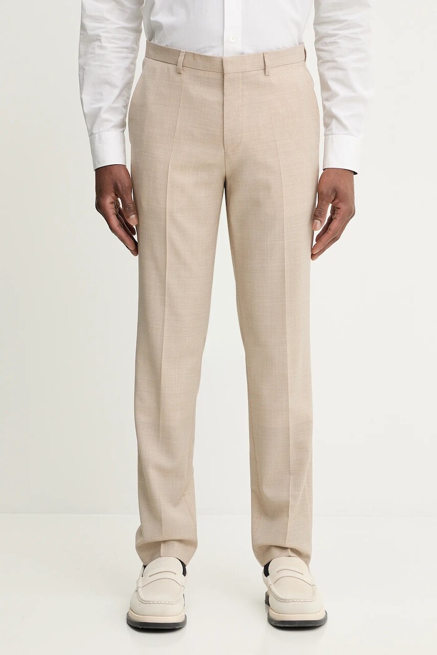 Vlnené nohavice HUGO Hesten253X