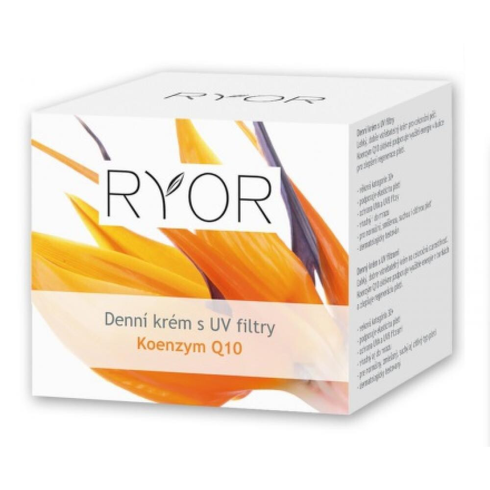 RYOR denný krém s koenzýmom Q 10 a UV filtr.50ml, poškodený obal