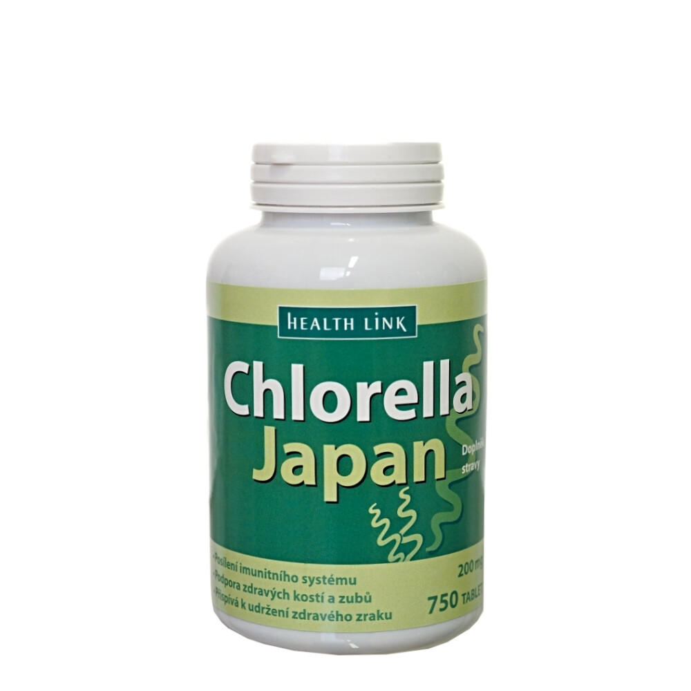 HEALTH LINK Chlorella Japan 750 tabliet, poškodený obal