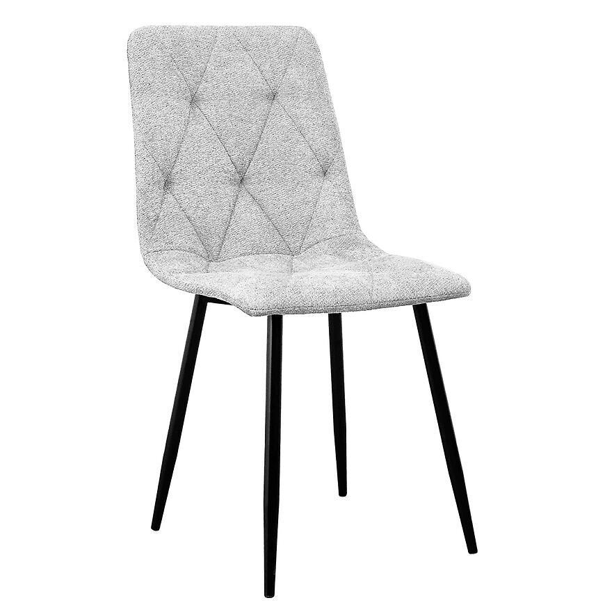 Stolička Naomi Svetlo šedá Borg 05