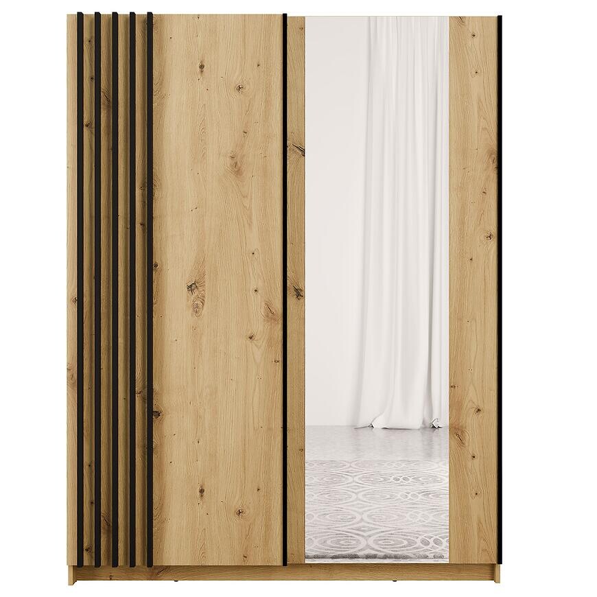 Skriňa Bayadero 10 III artisan/čierna lamely