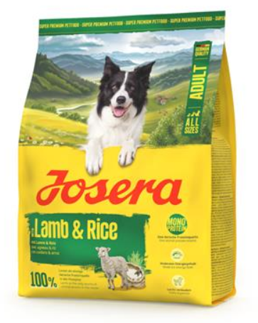 Josera Dog All Sizes Adult with Lamb & Rice 3 kg