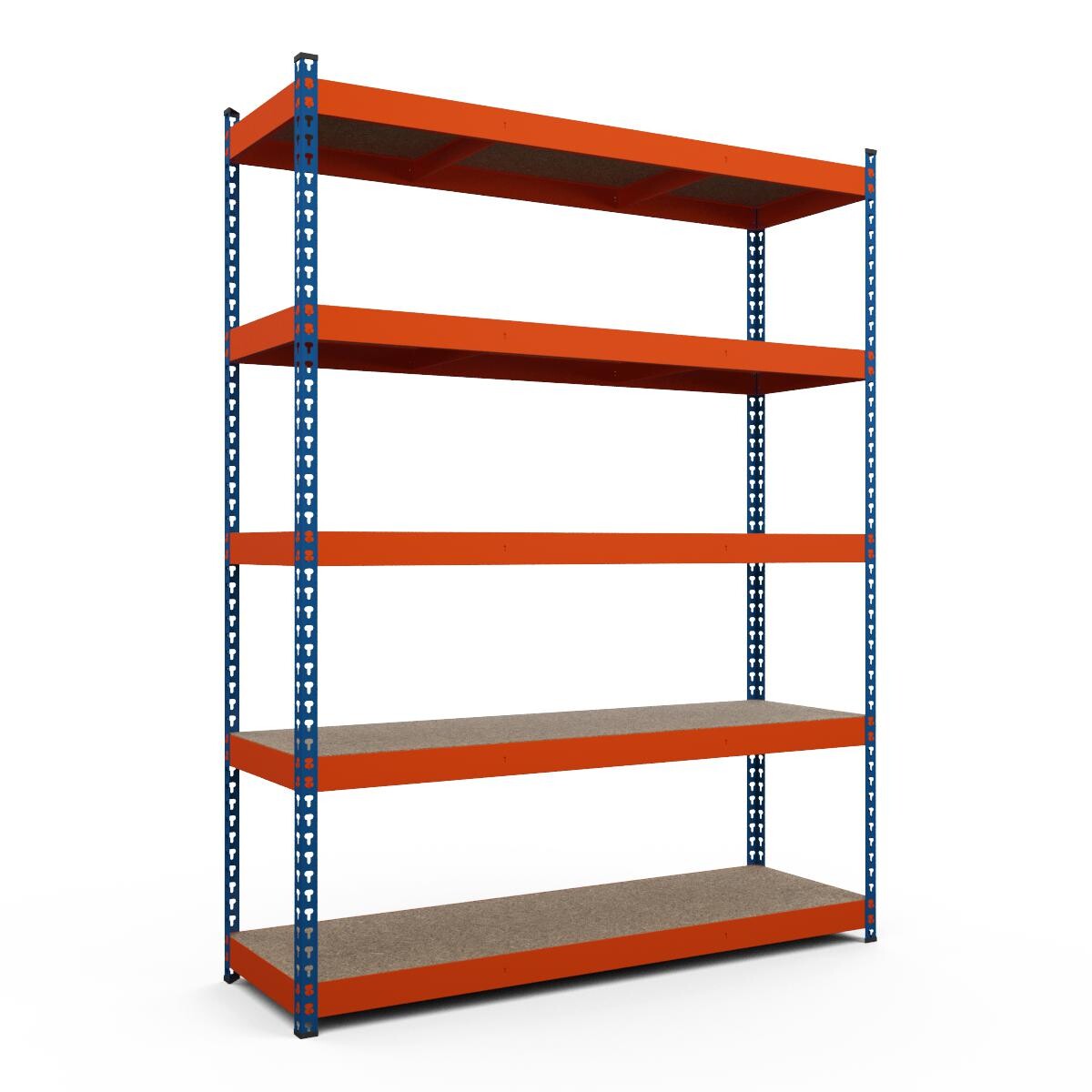 Kovový regál série TITAN 216x160x60 5 políc nosnosť 1500 kg