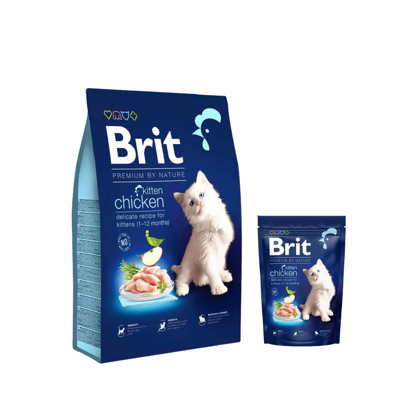 Brit Premium by Nature Cat. Kitten Chicken 8 kg + 1,5 kg ZADARMO