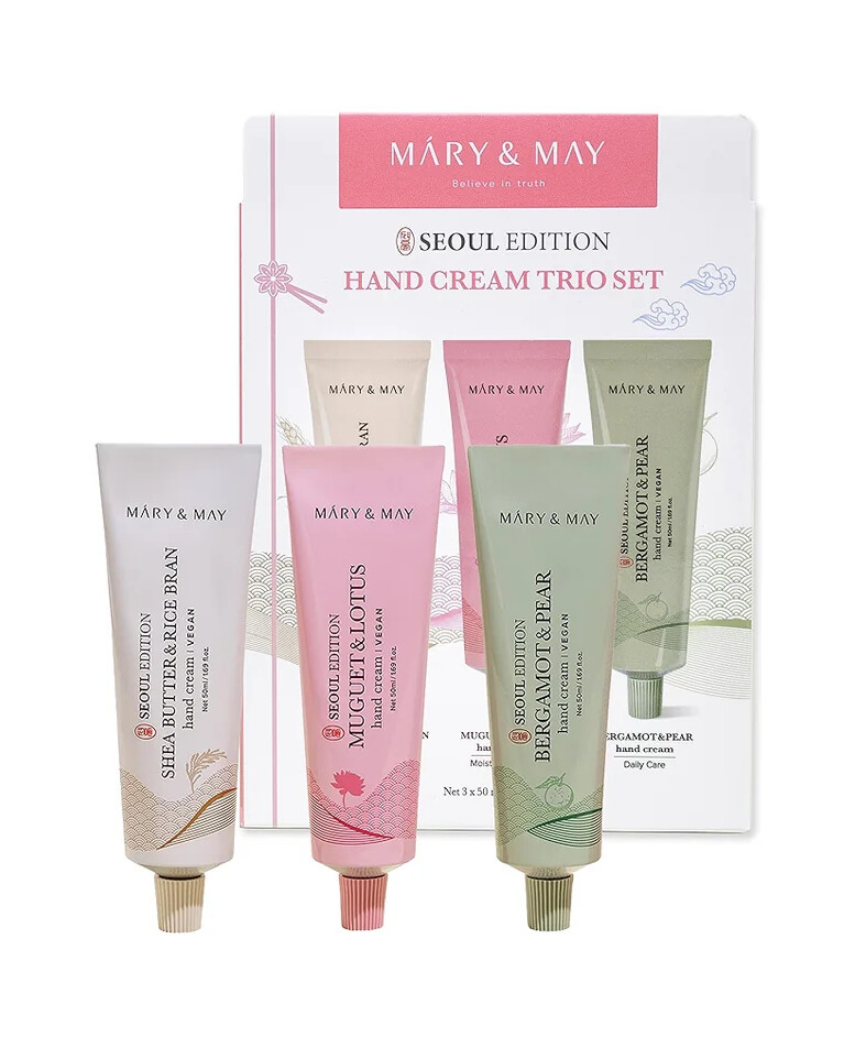 MARY & MAY Darčeková sada Seoul Edition Hand Cream Trio Set