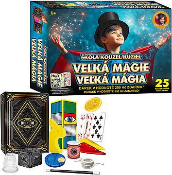 Škola kouzel Velká magie 25 triků + Dárek v hodnotě 250 Kč