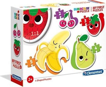 Clementoni Moje prvé puzzle Ovocie 4 v 1 (2, 3, 4, 5 dielikov)