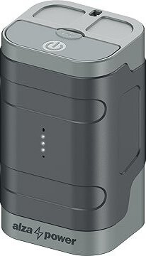 AlzaPower Adventure 10 000 mAh Power Delivery (45 W) sivá
