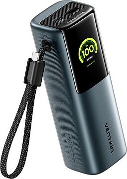 Vention 20000 mAh Power Bank (USB-C + USB-C/USB-C/USB-A) 165 W Gray TFT Display Type