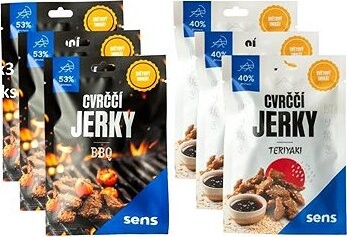 SENS Ochutnávkový balíček svrčkové jerky 2× 3 ks – 6× 12 g