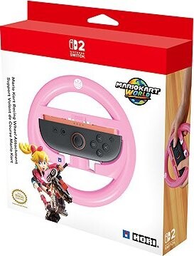 Hori Racing Wheel Attachment Set – Peach – Nintendo Switch 2