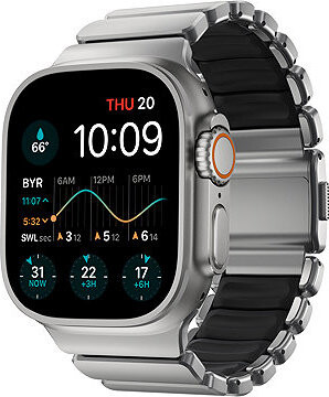 Nomad Stratos Band AW 45/46/49 mm Natural Titanium Black FKM