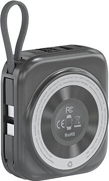 Choetech 10000 mAh LED display Dual Type-c Cable Out power bank for Mobile and Apple watch-Grey